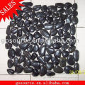 black color polished mesh pebble